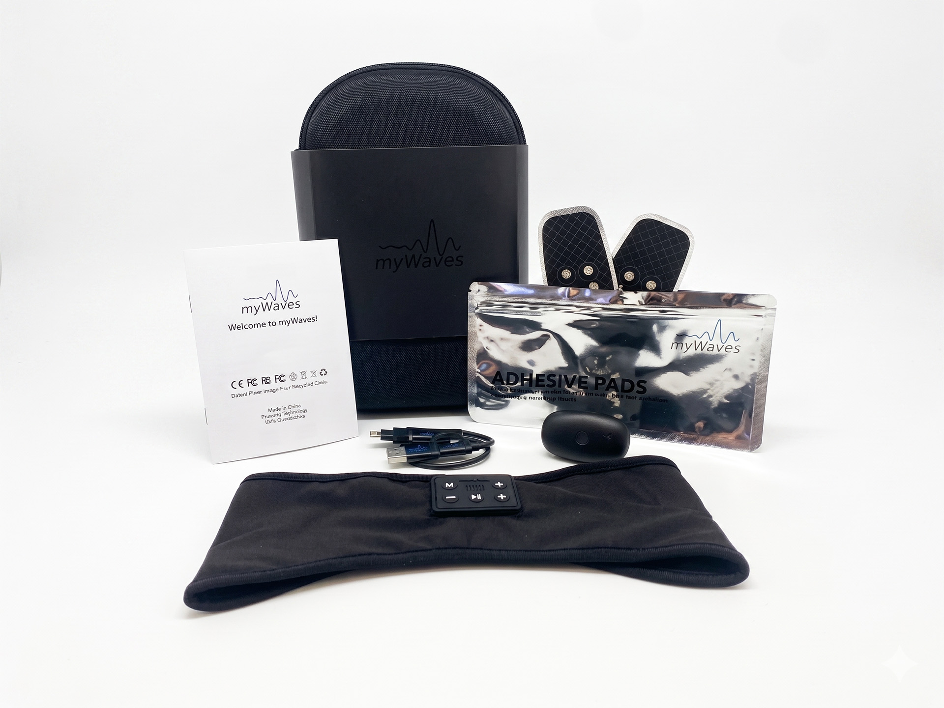The full myWaves kit with all contents