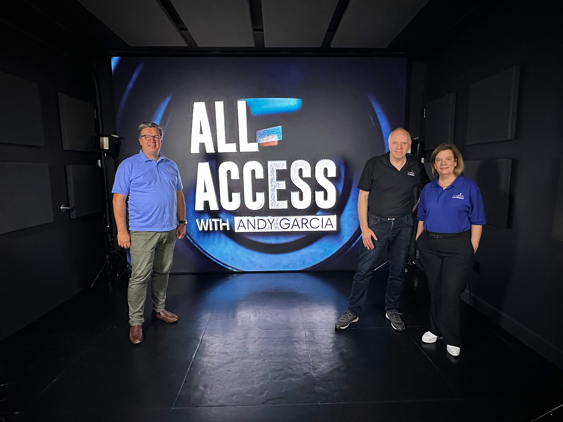 myWaves filmed on the All Access documentary set